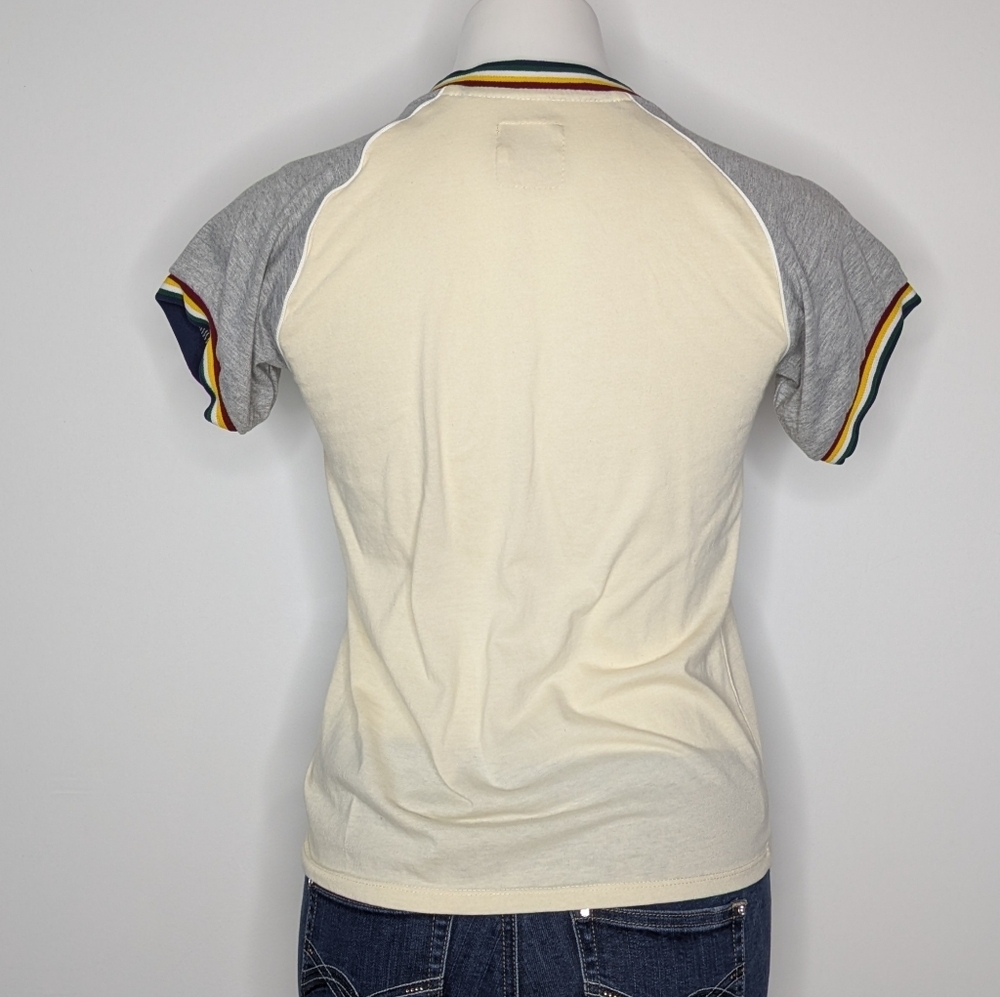 Camp Collection Will Tee Cream Grey Short Sleeve T-shirt XS - Picture 4 of 7